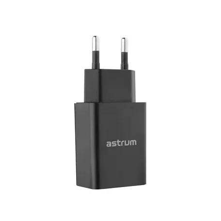 Astrum Pro U20 hálózati töltő 1X USB, 10W, micro USB adatkábellel, fekete