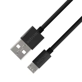  Astrum Verve UM20 USB - micro USB bliszteres adatkábel 2.0A, 1.0M fekete