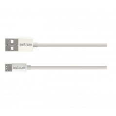   Astrum Verve UM20 USB - Micro USB bliszteres adatkábel 2.0A, 1.0M fehér