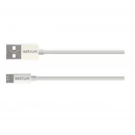   Astrum Verve UM20 USB - micro USB bliszteres adatkábel 2.0A, 1.0M fehér