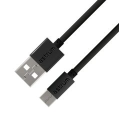   Astrum Verve UC20 USB - Type-C bliszteres adatkábel 2.0A, 1.0M fekete