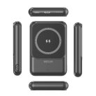 Astrum PB050 5000mAh fekete gyorstöltő power bank vezeték nélküli töltéssel, 2X Type-C (2.1A), li-polymer cellákkal