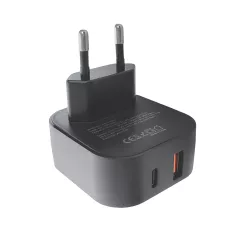   Astrum PRO PD35 hálózati gyorstöltő 1X USB (18W), 1X Type-C (30W) csatlakozóval fekete