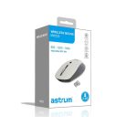 Astrum MW230 2.4GHz vezeték nélküli 1600DPI optikai egér szürke