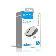   Astrum MW230 2.4GHz vezeték nélküli 1600DPI optikai egér szürke