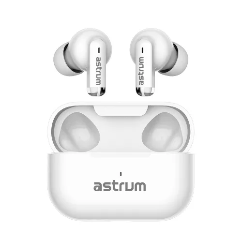 Astrum ET310 BT V5.3 sztereo TWS headset dual mikrofonnal, USB-C töltőtokkal, fehér