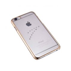   Astrum MC150 transparent mobile case with gold frame, Swarovski for Apple iPhone 6