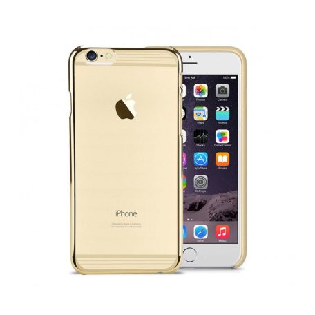 Astrum MC220 keretes átlátszó, alul felül dekorcsíkos Apple iPhone 6 Plus / 6S Plus tok arany