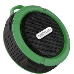   Astrum ST190 zöld bluetooth 3.0 hangszóró mikrofonnal (kihangosító), micro SD olvasóval, AUX bemenettel IP68