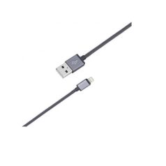   Astrum AC830 Apple iPhone 1M szürke fémhálós strapabíró USB - Lightning (8Pin) adatkábel MFI engedéllyel