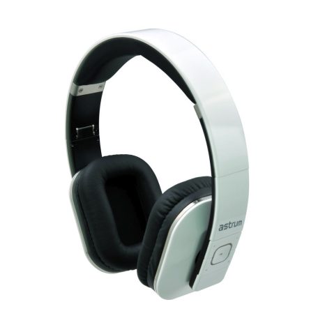 Astrum HT500 stereo white bluetooth 4.0 headphone with APTX technology and built in microphone 