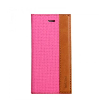 Astrum MC530 diary flip cover mobile case with magnetic lock for Samsung G920F Galaxy S6 pink-brown