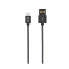 Astrum UD310 1M kétoldalas USB - micro USB strapabíró high speed adatkábel fekete A53031-T