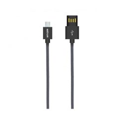   Astrum UD310 1M kétoldalas USB - micro USB strapabíró high speed adatkábel fekete A53031-T
