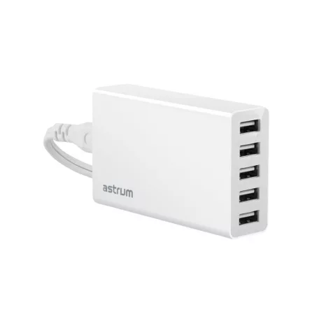 Astrum CH500 5.0A hálózati töltő 5X USB-vel, 5X smart IC-vel A92550-Q max 25W
