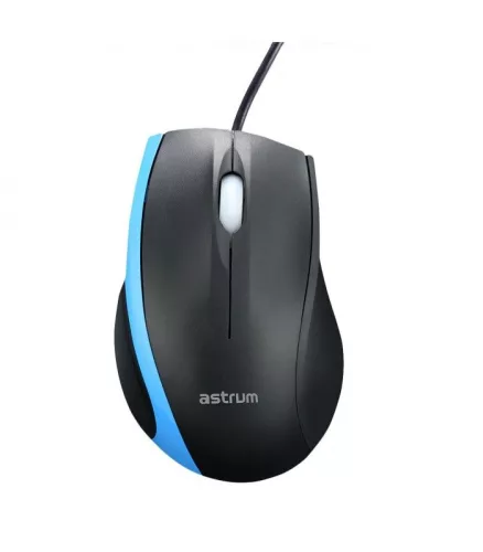 Astrum MU130 fekete optikai egér USB és PS2 csatlakozóval