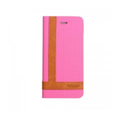   Astrum MC600 TEE PRO mágneszáras Samsung G925F Galaxy S6 EDGE könyvtok pink-barna