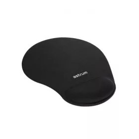 Astrum MP210 fekete egérpad szilikonos csuklótámasszal
