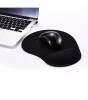 Astrum MP210 fekete egérpad szilikonos csuklótámasszal