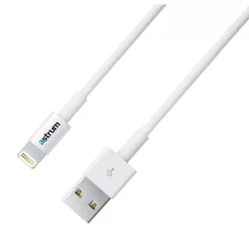   Astrum AC820 Apple iPhone 2M USB - Lightning (8Pin) adatkábel fehér, MFI engedéllyel A35520-Q