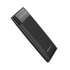 Astrum PB540 fekete Power Bank 6000MAH LED kijelzővel, 2A input, 2,1A/1A outputm Li-Polymer akkucellákkal új verzió 10W