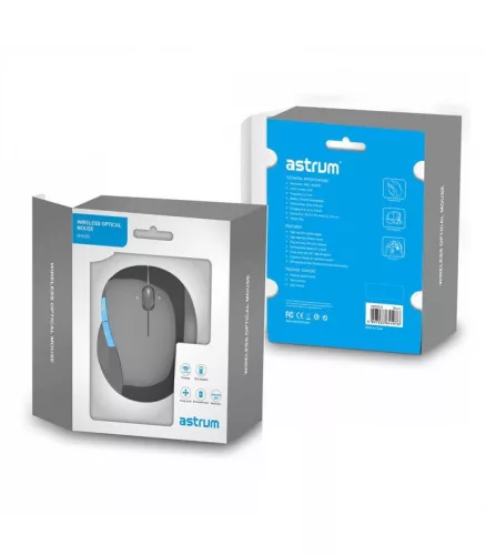 Astrum MW260 2.4G vezeték nélküli beépített akkumulátoros optikai egér