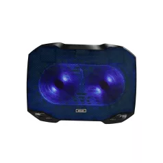   Astrum Laptop hűtő 2 nagy ventillátorral 17.0 fekete CP170