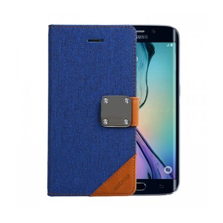 Astrum MC640 Matte Book mobile case with magnetic lock for Samsung S6 EDGE blue