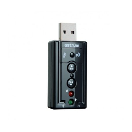 Astrum SC080 USB 2.0 külső sztereo 3D hangkártya 7.1 csatornás
