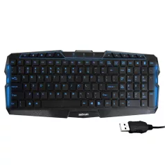   Astrum KM500 USB multimédia billentyűzet ANGOL kiosztás ELETE MEDIA