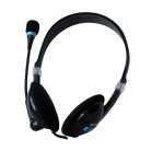 Astrum HS110 Call Center Wired Headset, Microphone BLACK