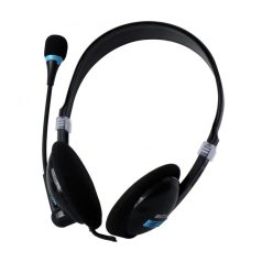 Astrum HS110 Call Center Wired Headset, Microphone BLACK