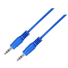   Astrum AUX audió kábel 3,5mm jack apa és 3,5mm jack apa 1.5M kék CB-SMM15-BL AU101
