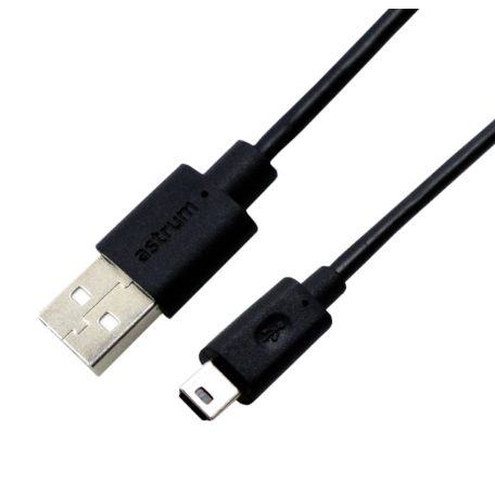 Astrum Mini USB data cable in polybag 1.5M black UC115