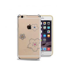   Astrum MC270 keretes virág mintás, színes Swarovski köves Apple iPhone 6/6S hátlapvédő ezüst