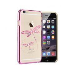   Astrum MC350 dragonfly mobile case with Swarovski Apple iPhone 6 Plus pink