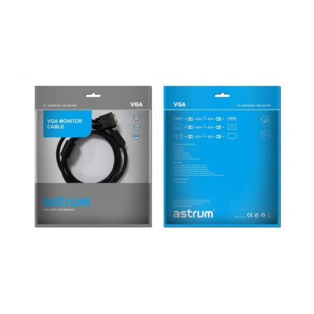 Astrum mesh metal profile VGA male - VGA male video cable 15M