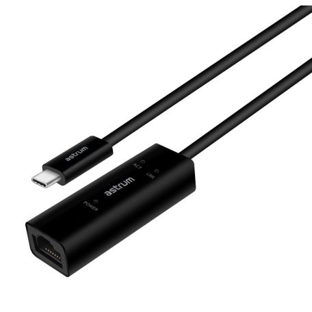 Astrum DA600 Type-C - Ethernet Gigabit LAN adapter fekete