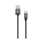 Astrum UT610 USB - Type-C 2.0 strapabíró erősített adatkábel fekete A53061-B