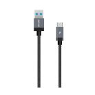 Astrum UT620 USB - Type-C  3.0A 3.1 strapabíró erősített adatkábel fekete A53062-B