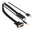 Astrum DA460 HDMI male - VGA male / 3,5MM jack audio / micro usb all in one audio - video adapter