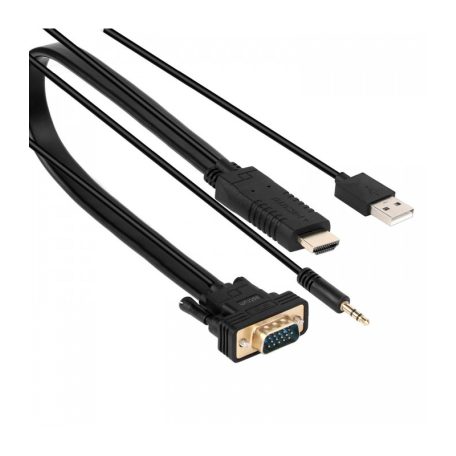Astrum DA460 HDMI male - VGA male / 3,5MM jack audio / micro usb all in one audio - video adapter