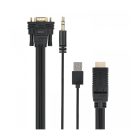 Astrum DA460 HDMI male - VGA male / 3,5MM jack audio / micro usb all in one audio - video adapter