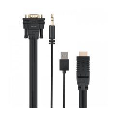   Astrum DA460 HDMI male - VGA male / 3,5MM jack audio / micro usb all in one audio - video adapter