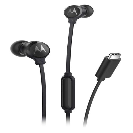 Motorola Earbugs 3C-S USB Type-C vezetékes headset mikrofonnal | Fekete