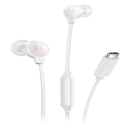 Motorola Earbugs 3C-S USB Type-C vezetékes headset mikrofonnal | Fehér