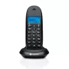 Motorola C1001CB+ vezeték nélküli otthoni telefon dokkolóval | Fekete