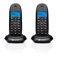   Motorola C1002CB+  2 darabos vezeték nélküli otthoni telefon szett dokkolóval | Fekete