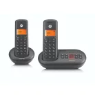 Motorola E212 vezeték nélküli telefonállomás két telefonnal és dokkolóval