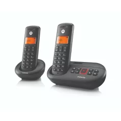   Motorola E212 vezeték nélküli telefonállomás két telefonnal és dokkolóval